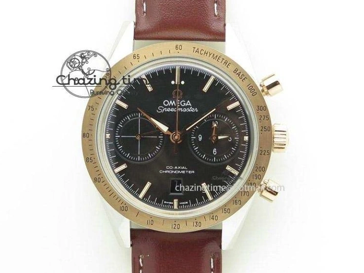 0318 WaterResistant Speedmaster SS Sapphire Crystal Panda White Black Dial on SS Bracelet Manual Winding Chrono Movement 7956